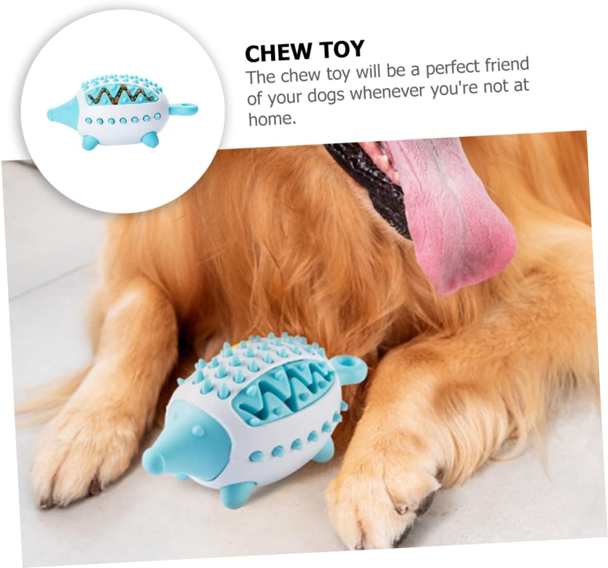 Wear Resistant Pet Treat Dispensing Puzzle Squeaky Chew Toy