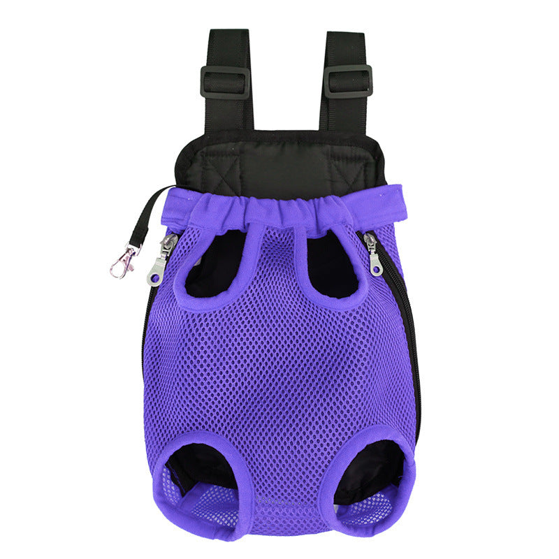 Breathable Portable Pet Backpack Mesh Travel Carrier Bag