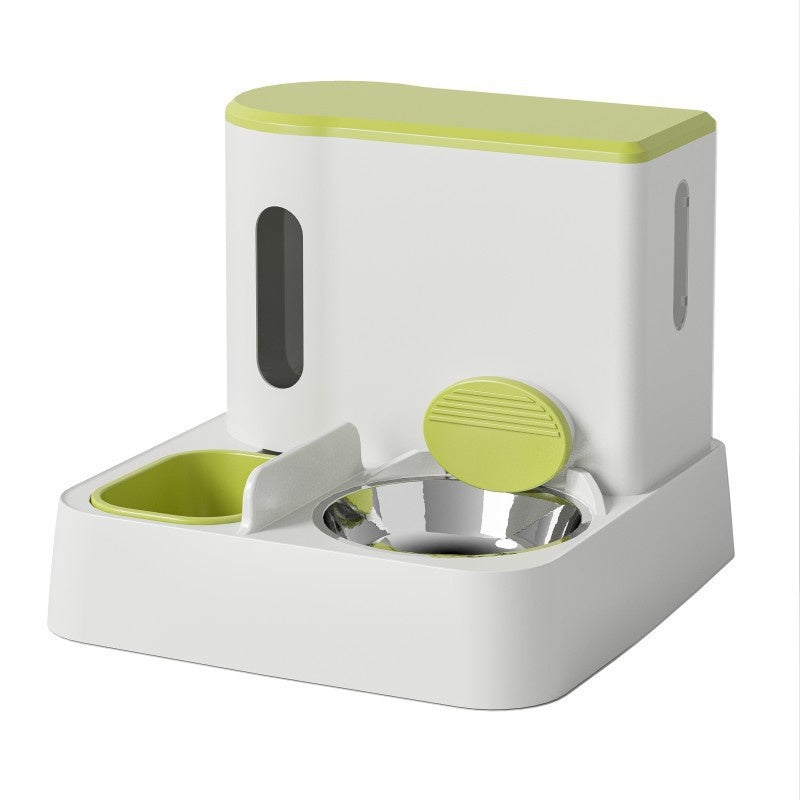 Automatic Pet Feeder And Water Dispenser Double Bowl Integrated System