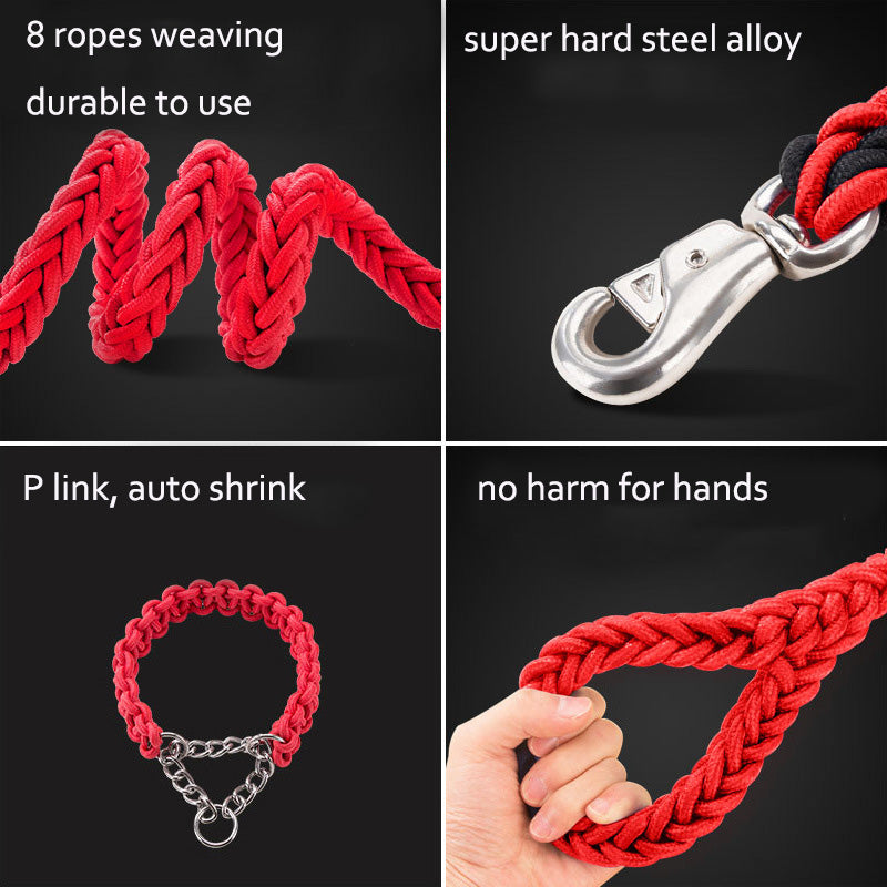 Heavy Duty Nylon Braided Pet Collar And Leash Training Set