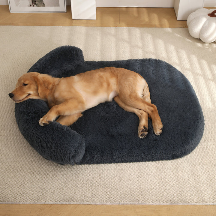 Plush Pet House Bed With Warm Soft Cushion Comfort