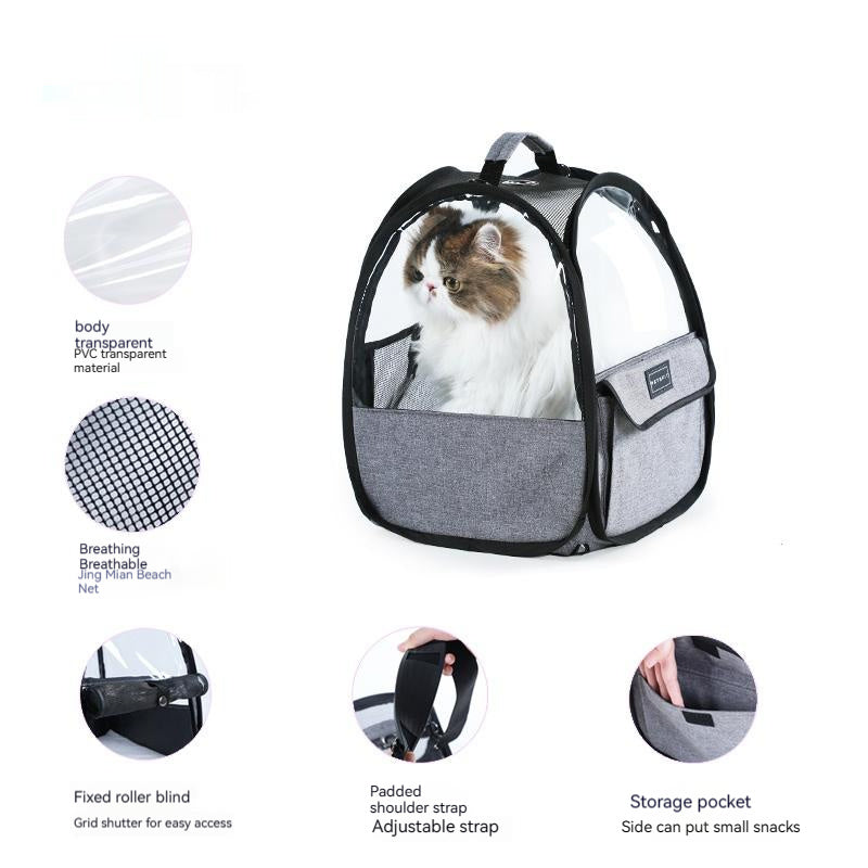 Pet Transparent Foldable Portable Handheld Travel Bag