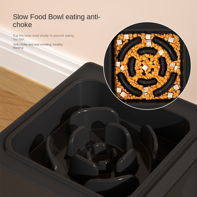 Adjustable Height Double Bowl Elevated Pet Feeder Stand
