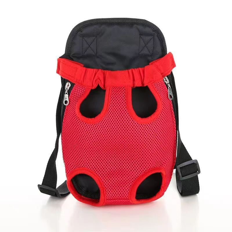 Pet Breathable Adjustable Front Carrier Backpack Portable Travel Bag