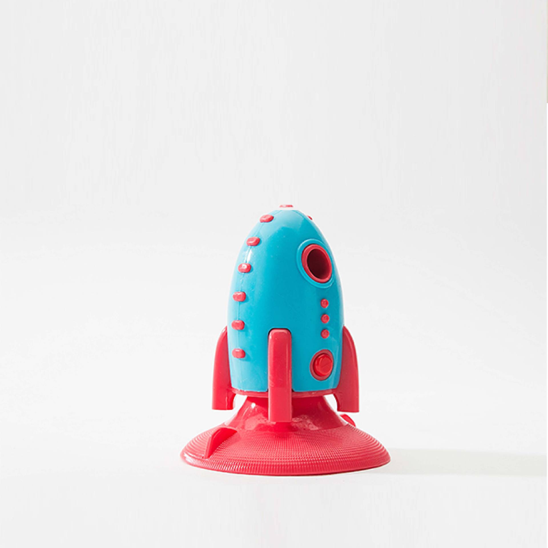 Rocket Pet Food Dispensing Bite Resistant Interactive Toy