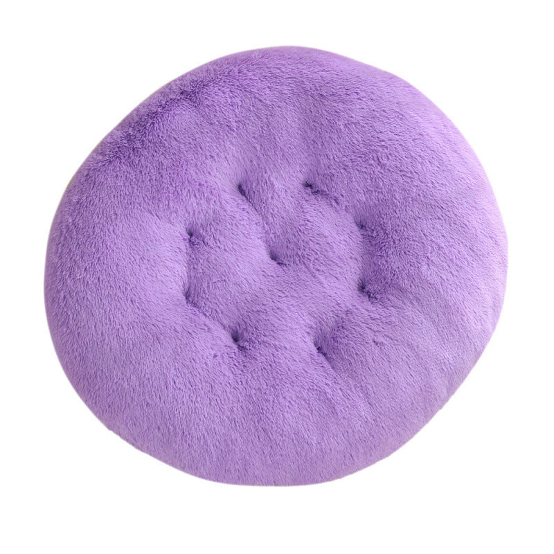 Round Plush Pet Bed Mat Warm Comfortable Sleep Cushion