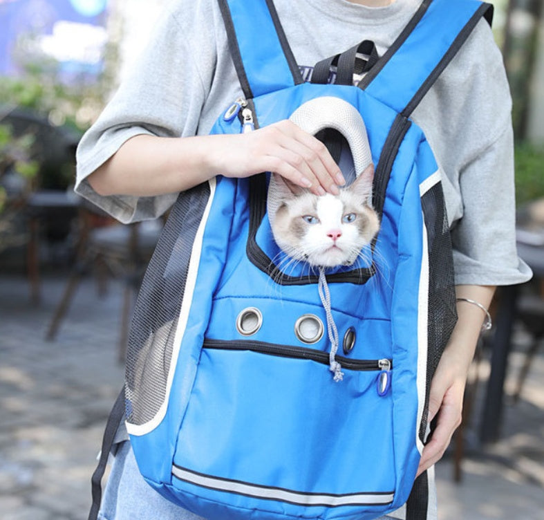 Portable Pet Backpack Travel Outdoor Carrier Bag