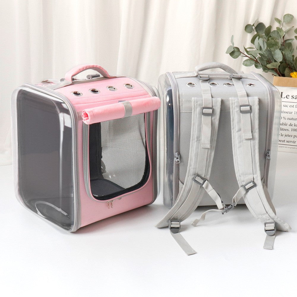 Portable Pet Backpack Travel Carrying Bag For Outdoor Use