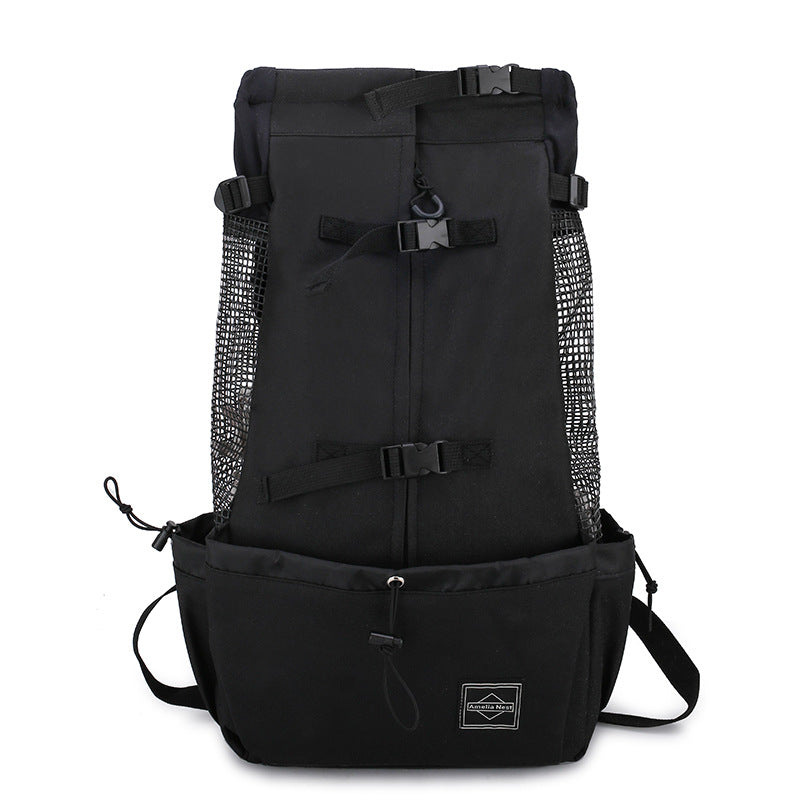 Pet Carrier Backpack Portable Travel Outdoor Double Shoulder Bag
