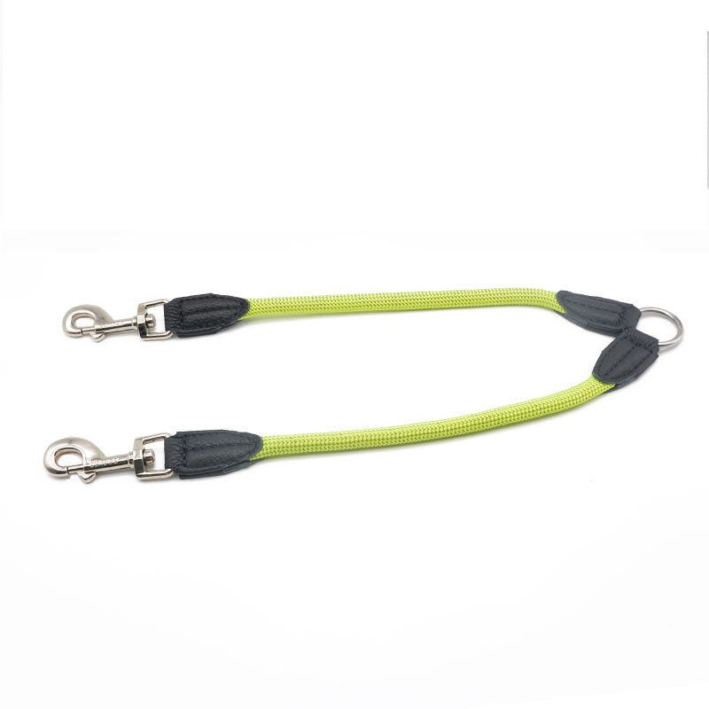 Double Headed Pet Nylon Reflective Leash Tool