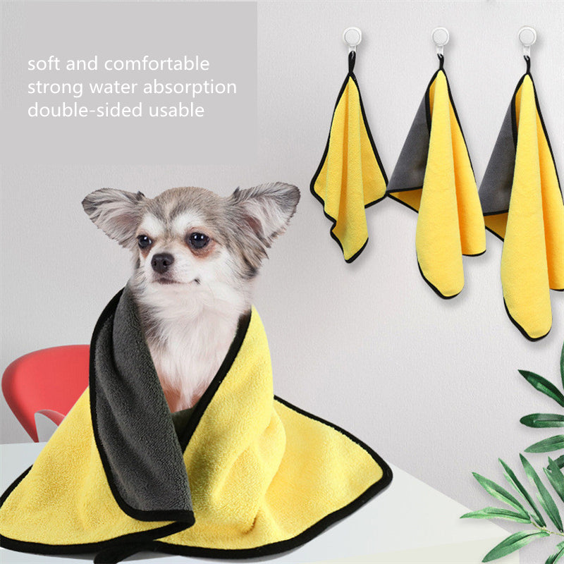 High Quality Absorbent Pet Bath Towel Multi Size Grooming Cloth