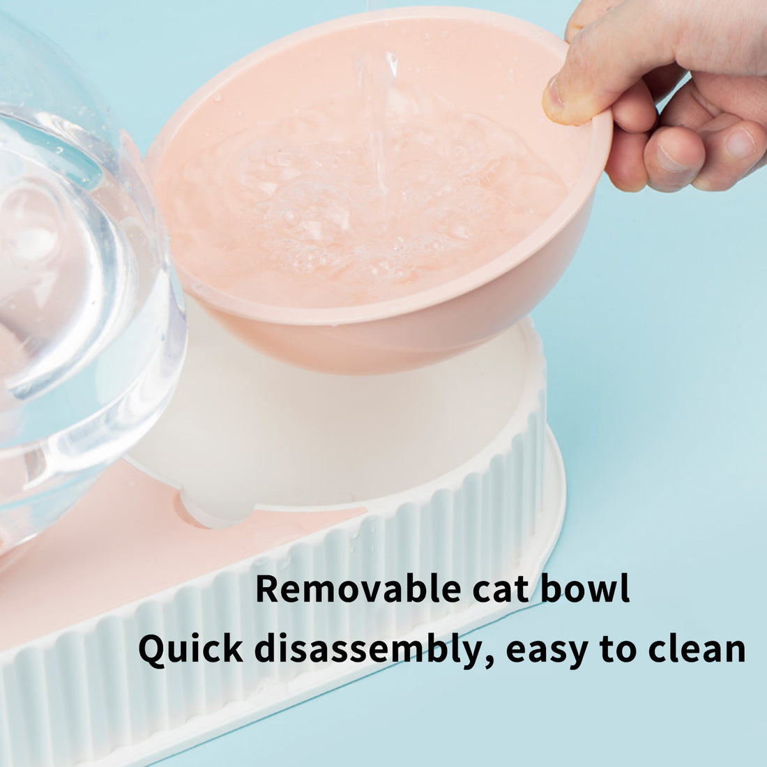 Pet Automatic Feeding And Drinking Bowl Dispenser Suit