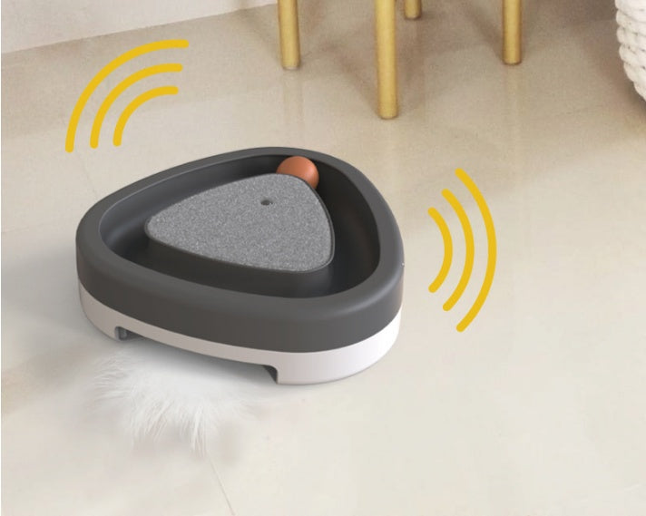 Smart Pet Electric Triangle Turntable Scratcher Interactive Toy