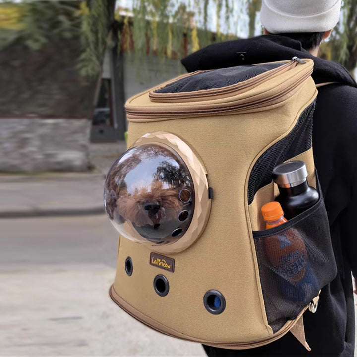 Pet Portable Backpack Style Carrier Bag Medium Size Travel