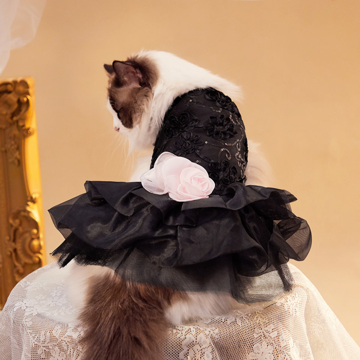 Pet Wedding Dress Elegant Formal Clothes Suit