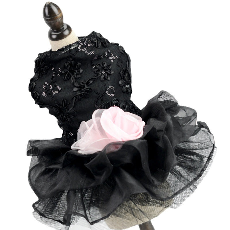 Pet Wedding Dress Elegant Formal Clothes Suit