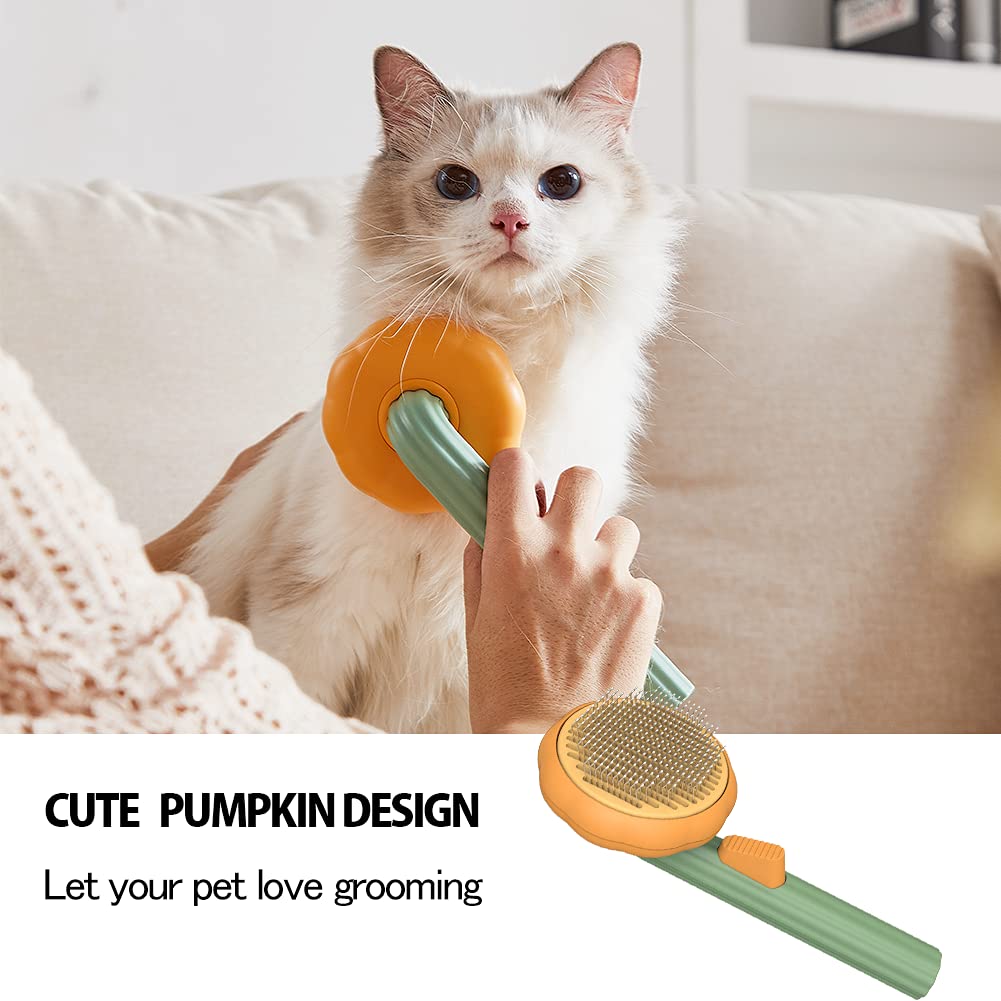 Self Cleaning Pet Slicker Brush Gentle Grooming Tool For Pets