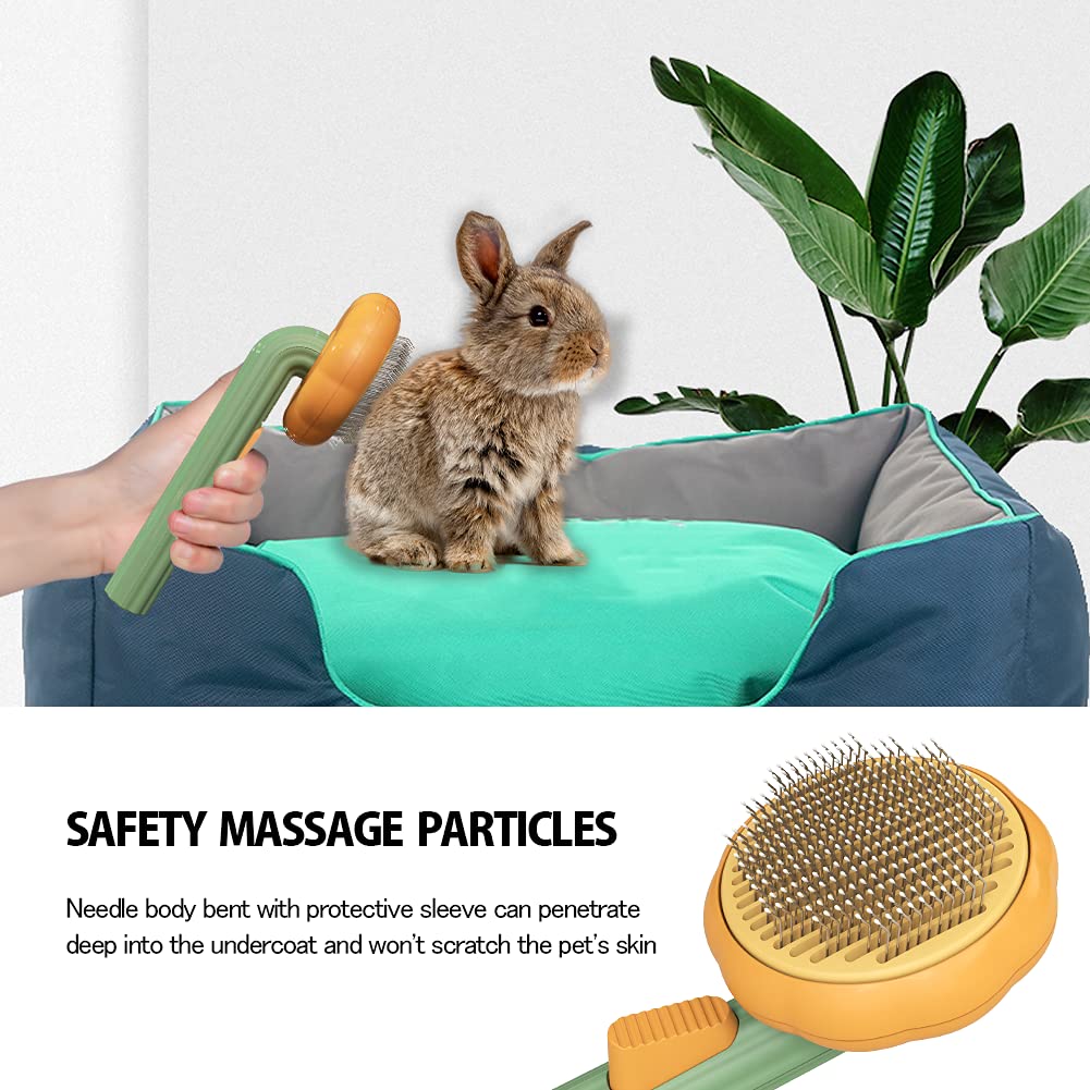 Self Cleaning Pet Slicker Brush Gentle Grooming Tool For Pets