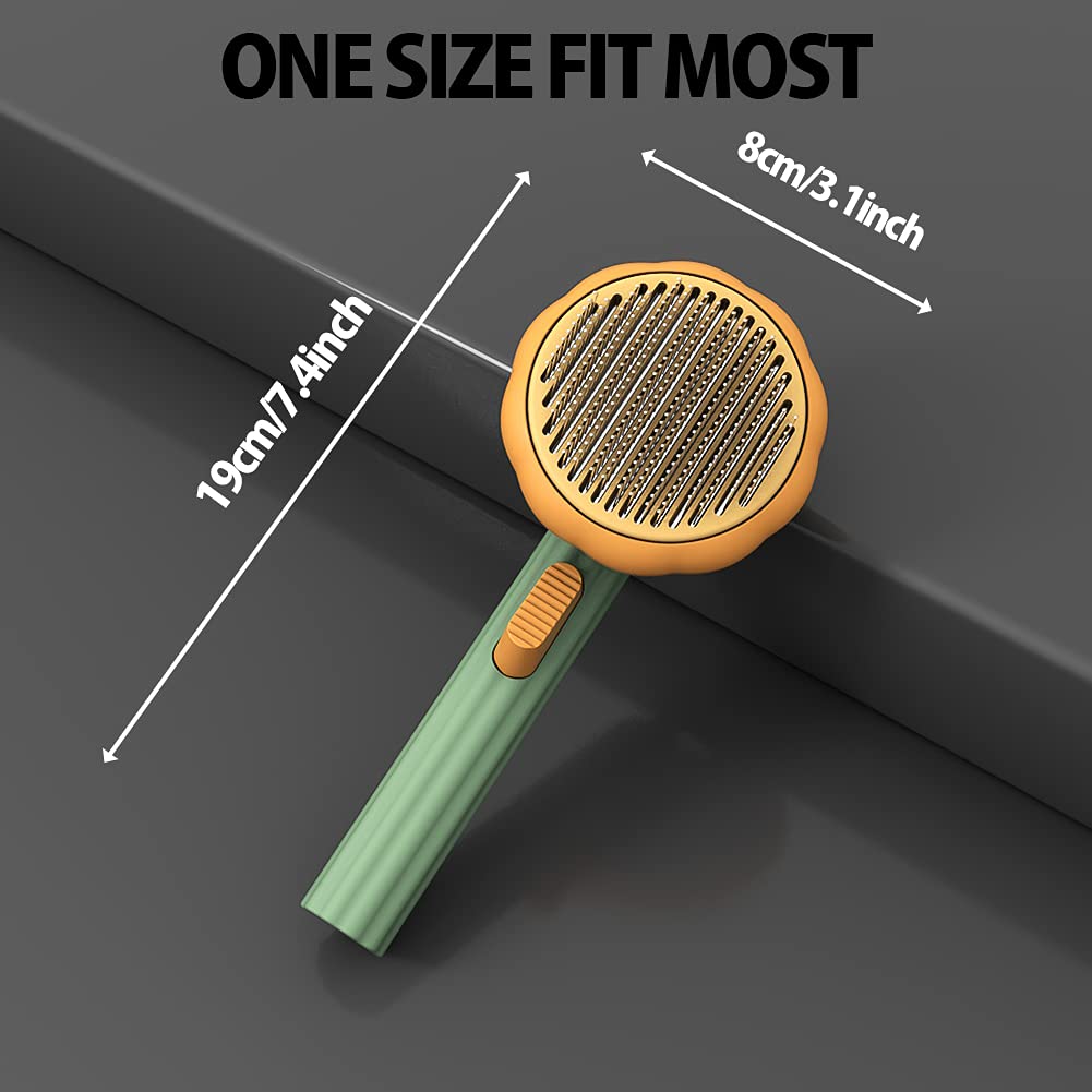 Self Cleaning Pet Slicker Brush Gentle Grooming Tool For Pets