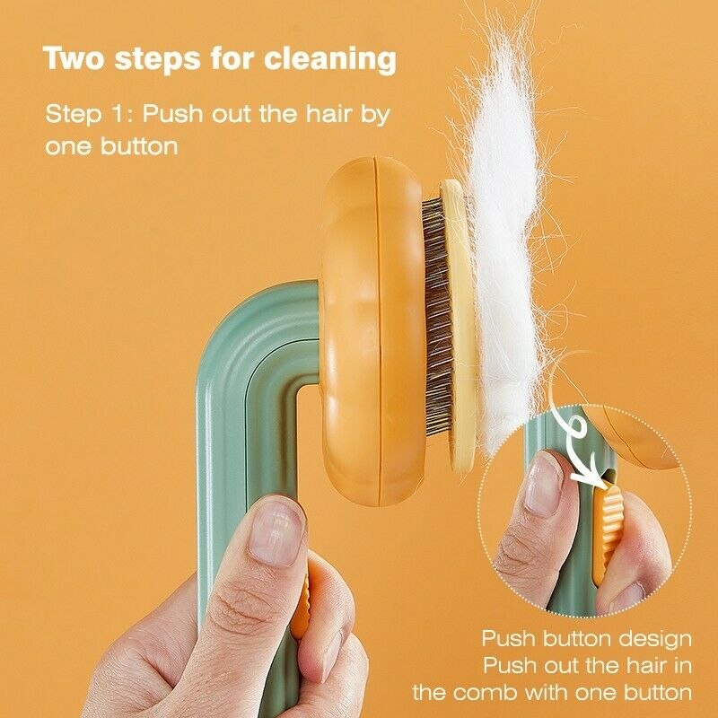 Self Cleaning Pet Slicker Brush Gentle Grooming Tool For Pets