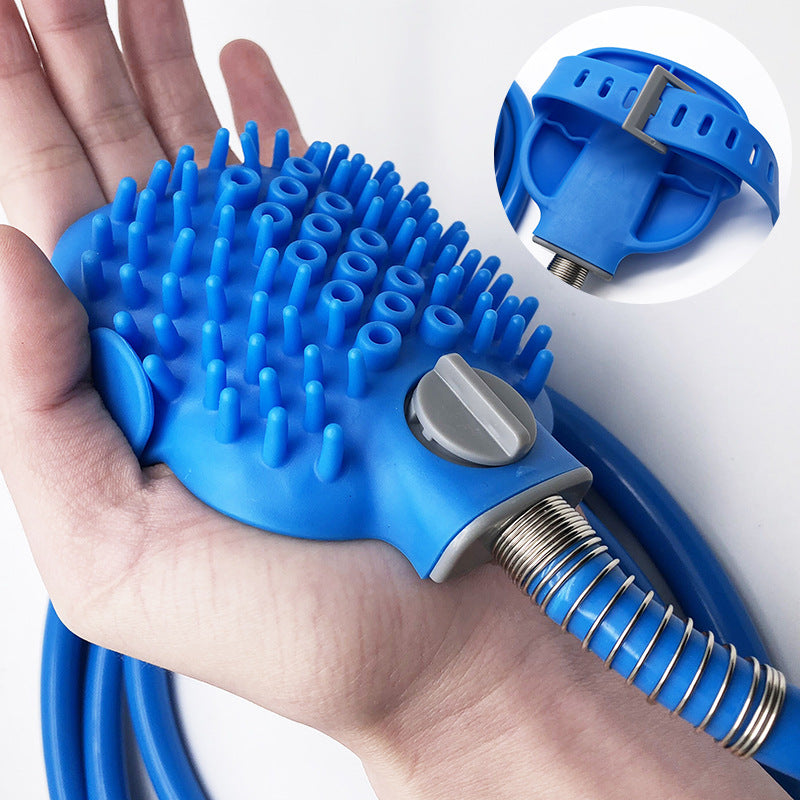 Outdoor Pet Bath Brush Cleaning Grooming Shower Tool