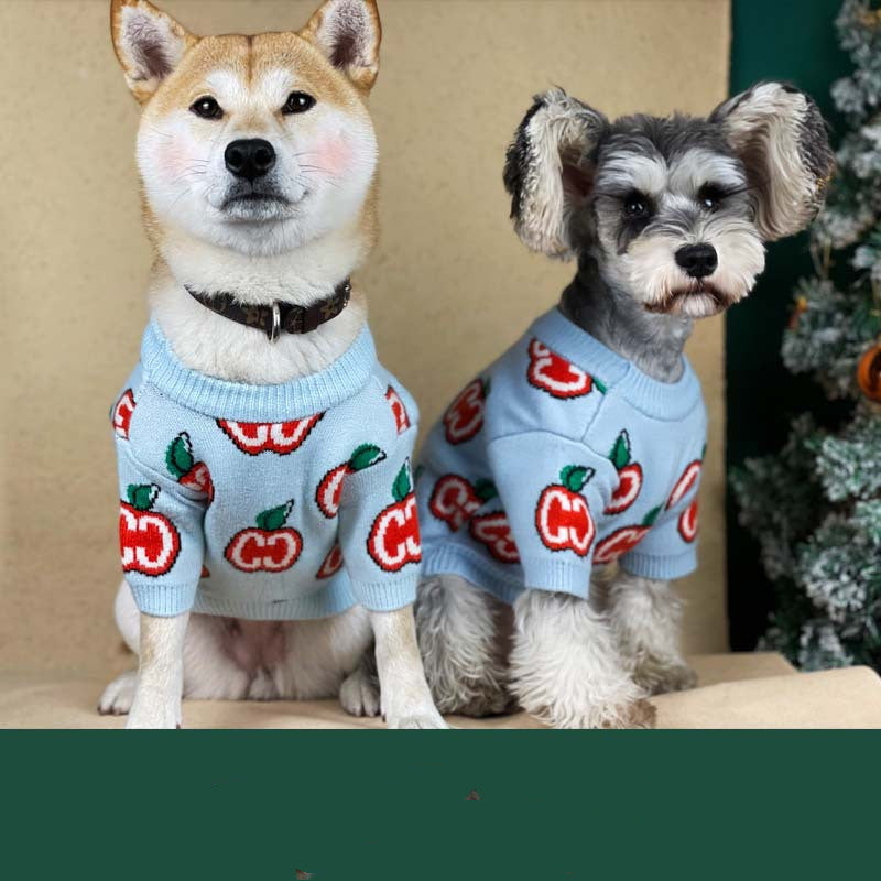 Autumn Winter Thick Knit Pet Sweater Warm Clothing
