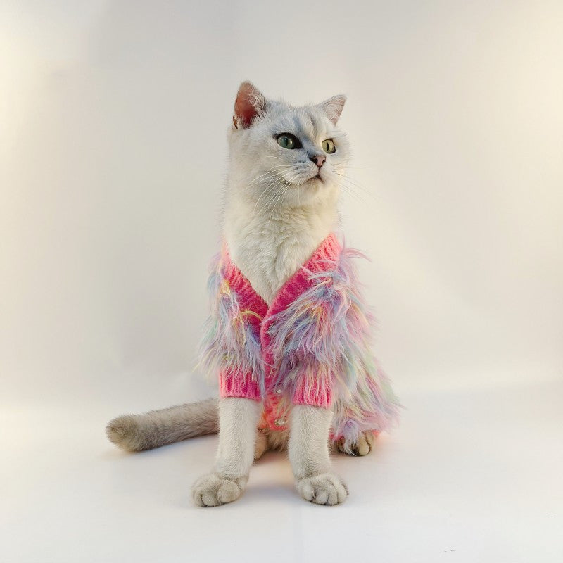 Japanese Korean Style Pet Cardigan Sweater Luxury Clothing