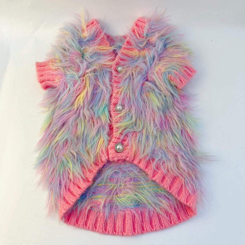 Japanese Korean Style Pet Cardigan Sweater Luxury Clothing
