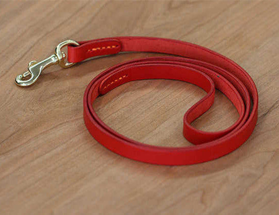 Leather Pet Traction Strap Durable Walking Leash Tool
