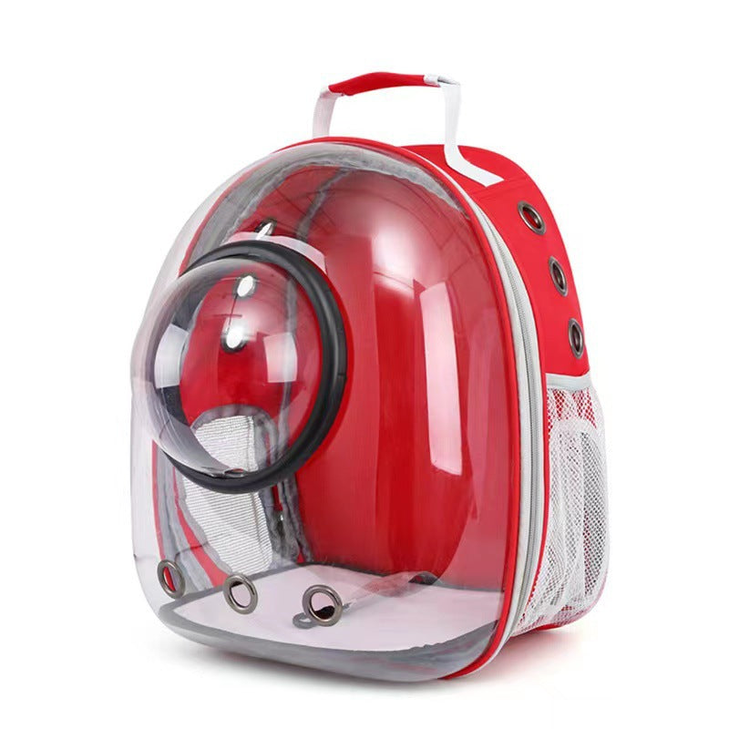 Transparent Skylight Pet Backpack Breathable Large Capacity Travel Carrier Bag