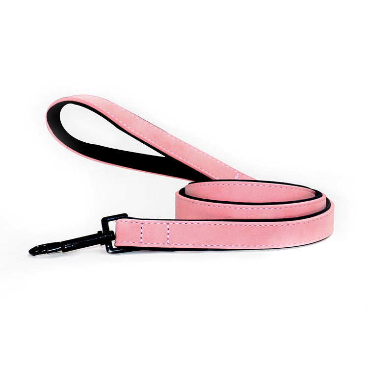 Pet Leather Pull Resistant Walking Leash Tool