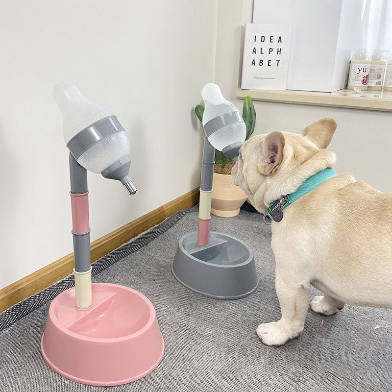 Adjustable Height Automatic Pet Water Dispenser Feeder Fountain