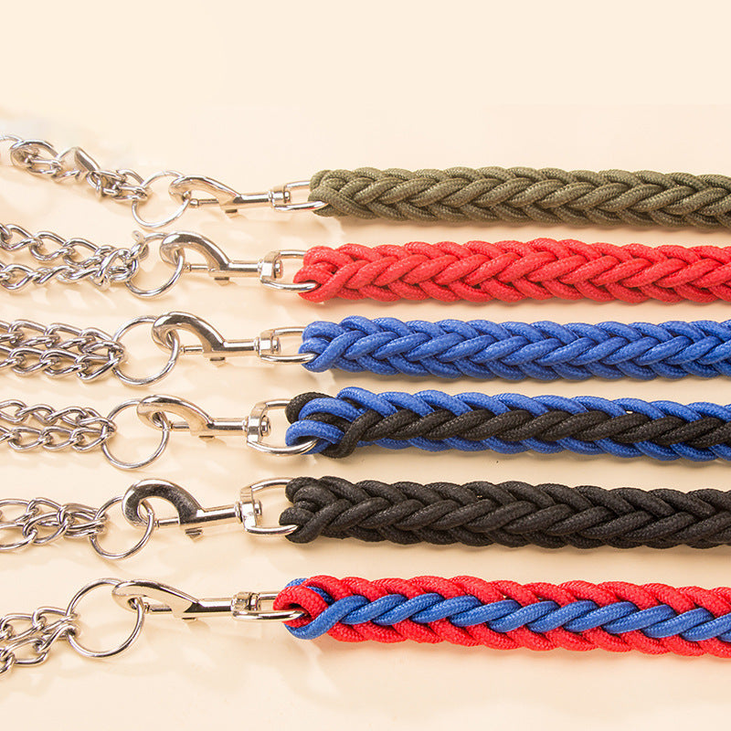 Heavy Duty Nylon Braided Pet Collar And Leash Training Set