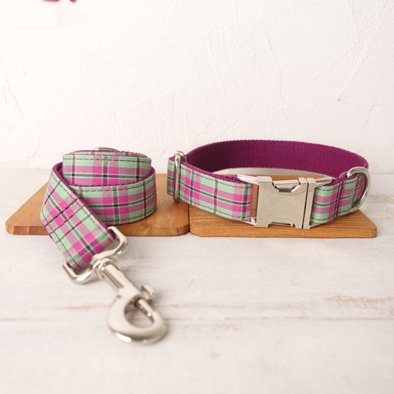 Pet Tear Resistant Collar And Leash Traction Belt Set
