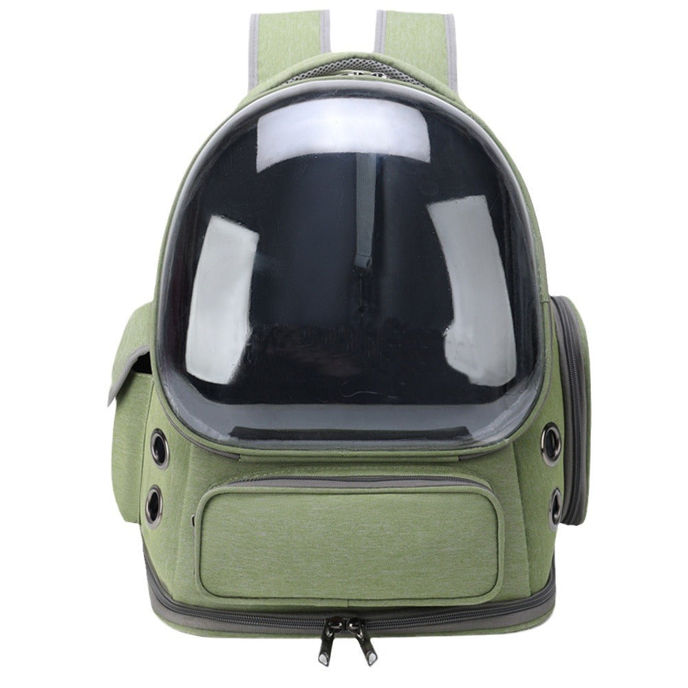 Portable Pet Backpack Transparent Space Capsule Travel Carrier Bag