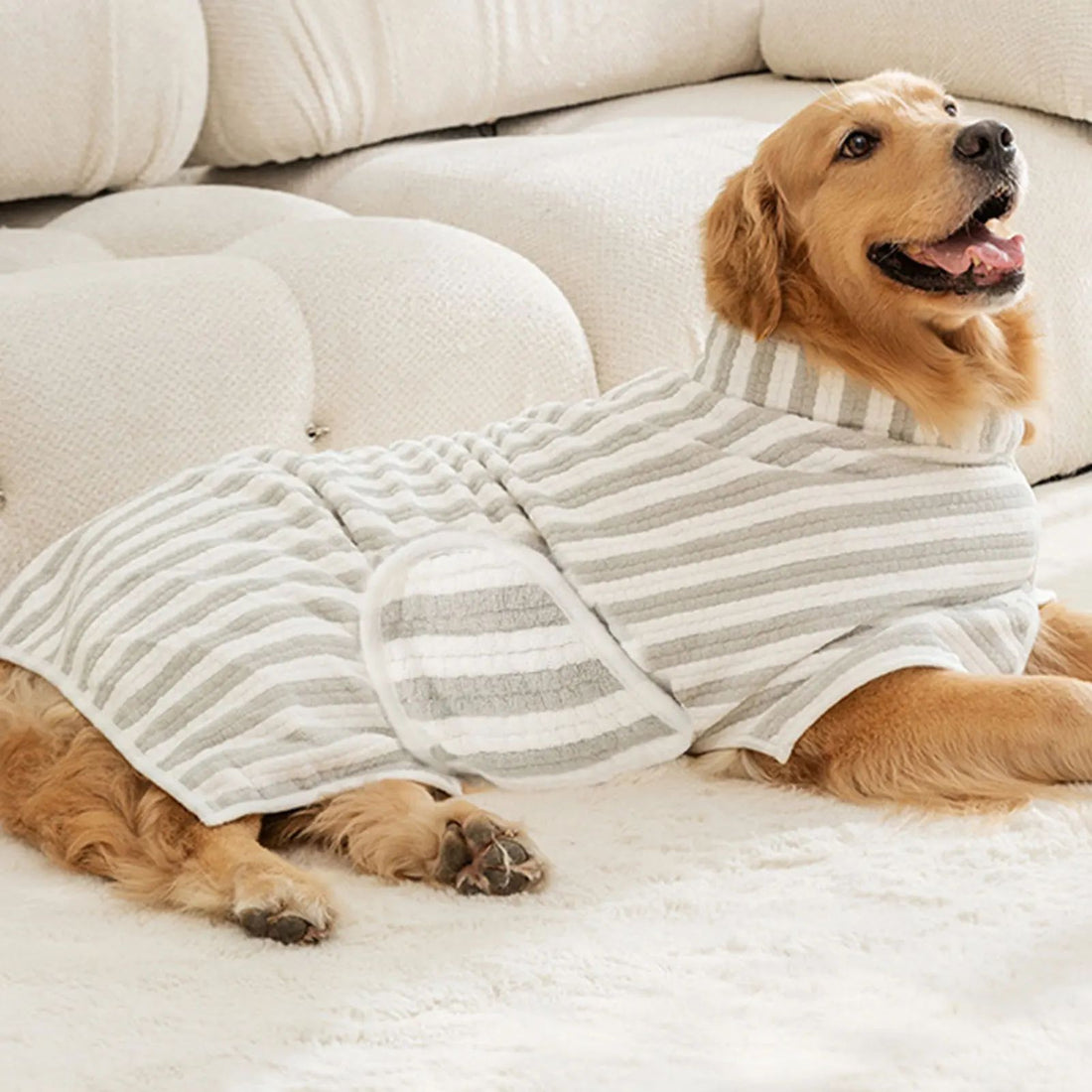 Ultra Absorbent Pet Bath Towel Quick Drying Bathrobe For Pets