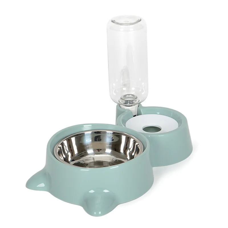Pet Automatic Gravity Food And Water Dispenser Bowl Suit