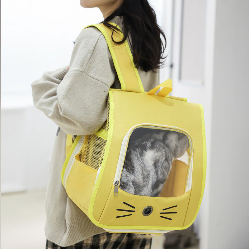 Pet Breathable Travel Backpack Carrier Portable Shoulder Bag