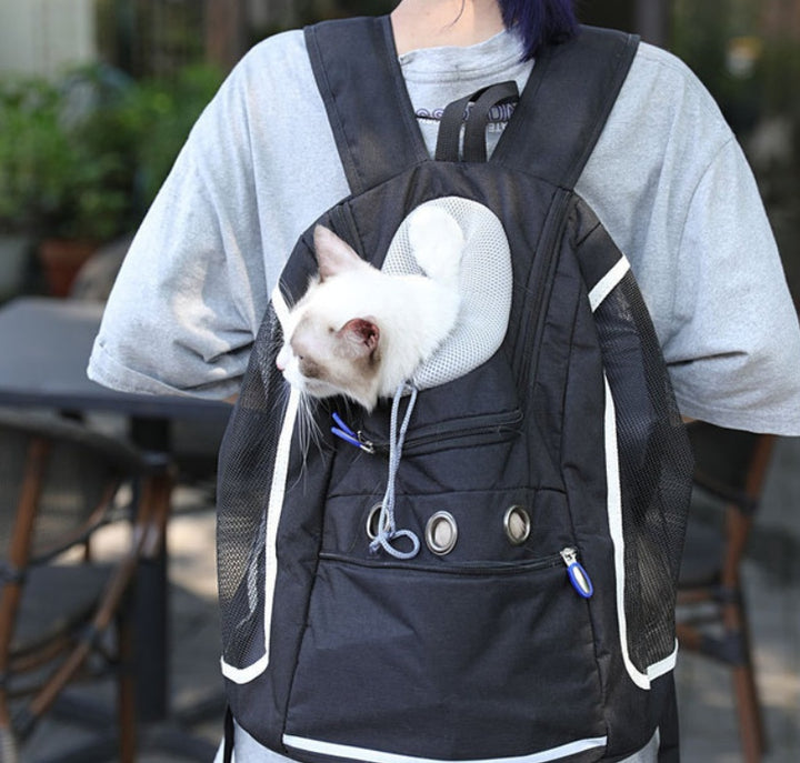 Portable Pet Backpack Travel Outdoor Carrier Bag