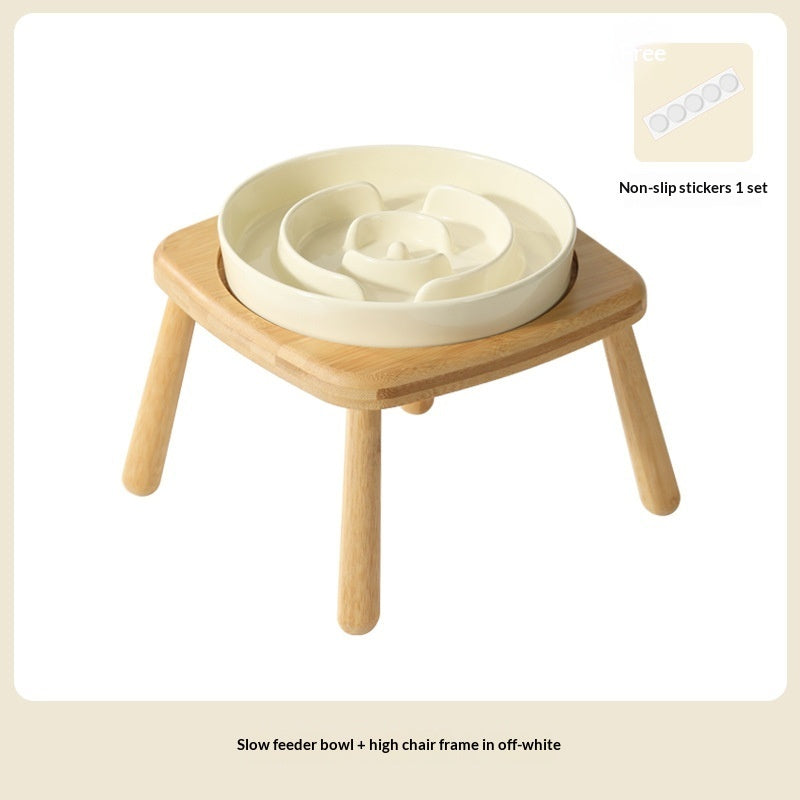Ceramic Slow Feeding Anti Choking Feeder Bowl