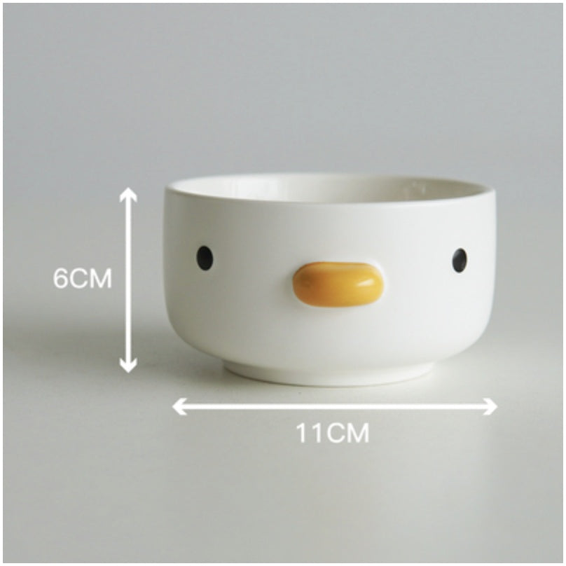 Slanted Ceramic Tall Pet Water Bowl