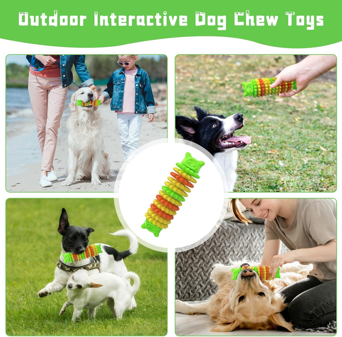 Durable Pet Chew Toy Indestructible Rubber Interactive Outdoor Entertainment