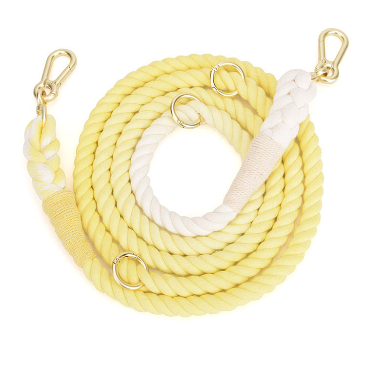 Gradient Rainbow Pet Traction Leash Colorful Walking Tool