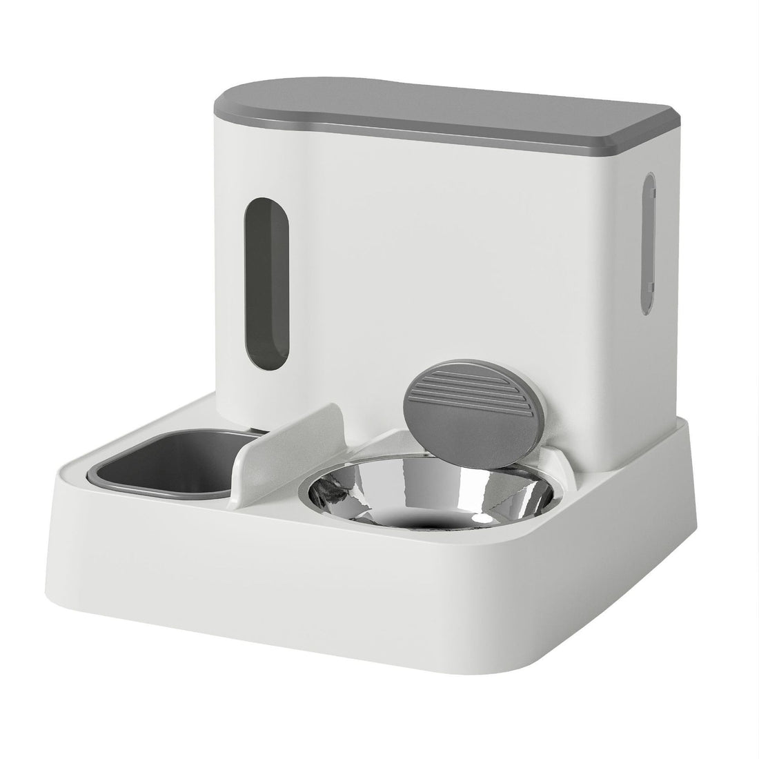 Automatic Pet Feeder And Water Dispenser Double Bowl Integrated System