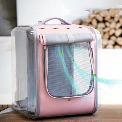 Portable Pet Backpack Travel Carrying Bag For Outdoor Use