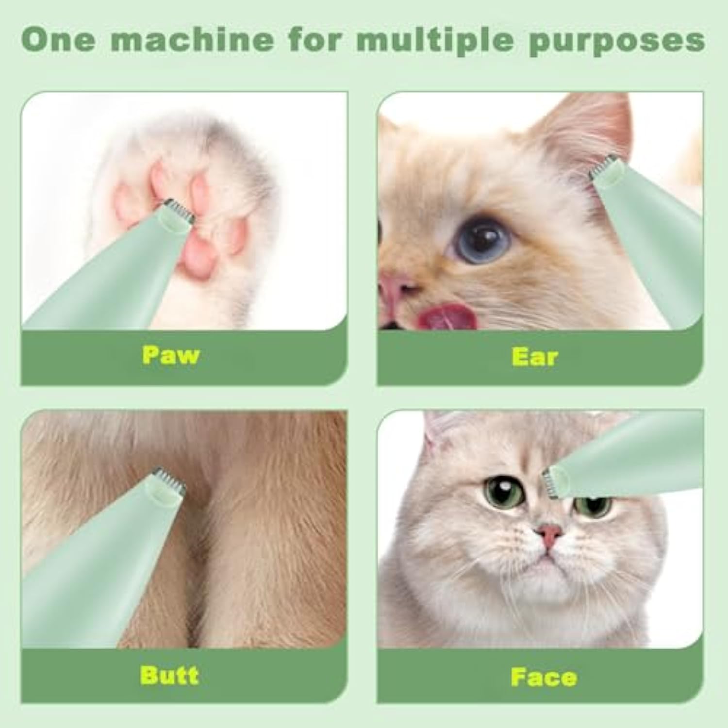 Rechargeable Pet Paw Trimmer Grooming Tool Ergonomic Home Use