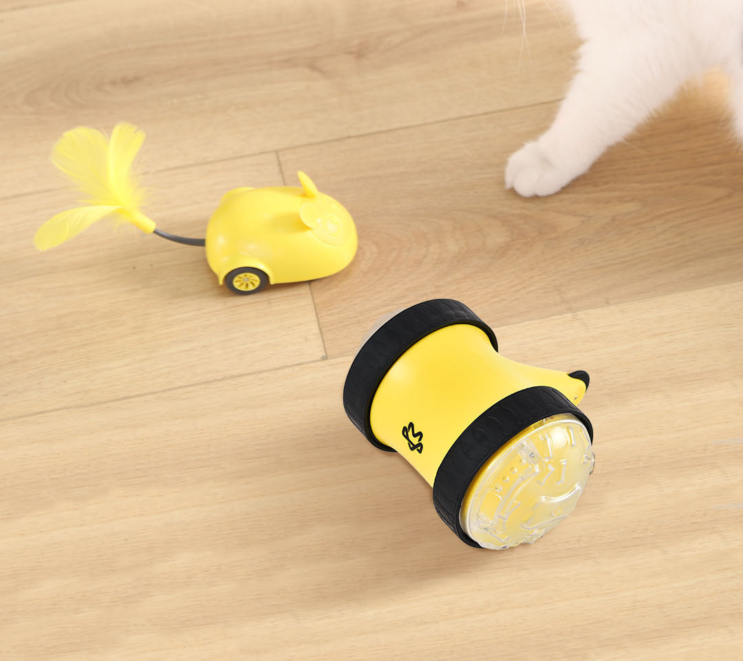 Remote Control Pet Food Dispensing Interactive Toy Vehicle