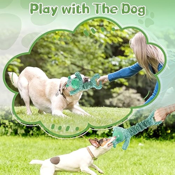 Large Plush Pet Squeaky Tug Of War Indoor Play Toy