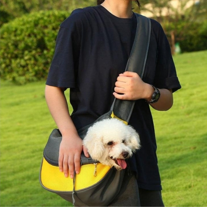 Pet Mesh Travel Carrier Handbag Sling Shoulder Bag Outdoor Tote