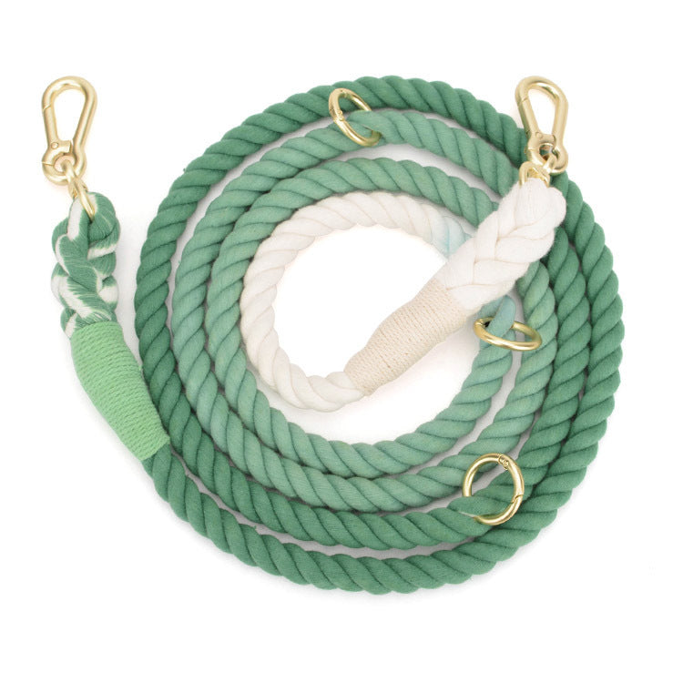 Gradient Rainbow Pet Traction Leash Colorful Walking Tool